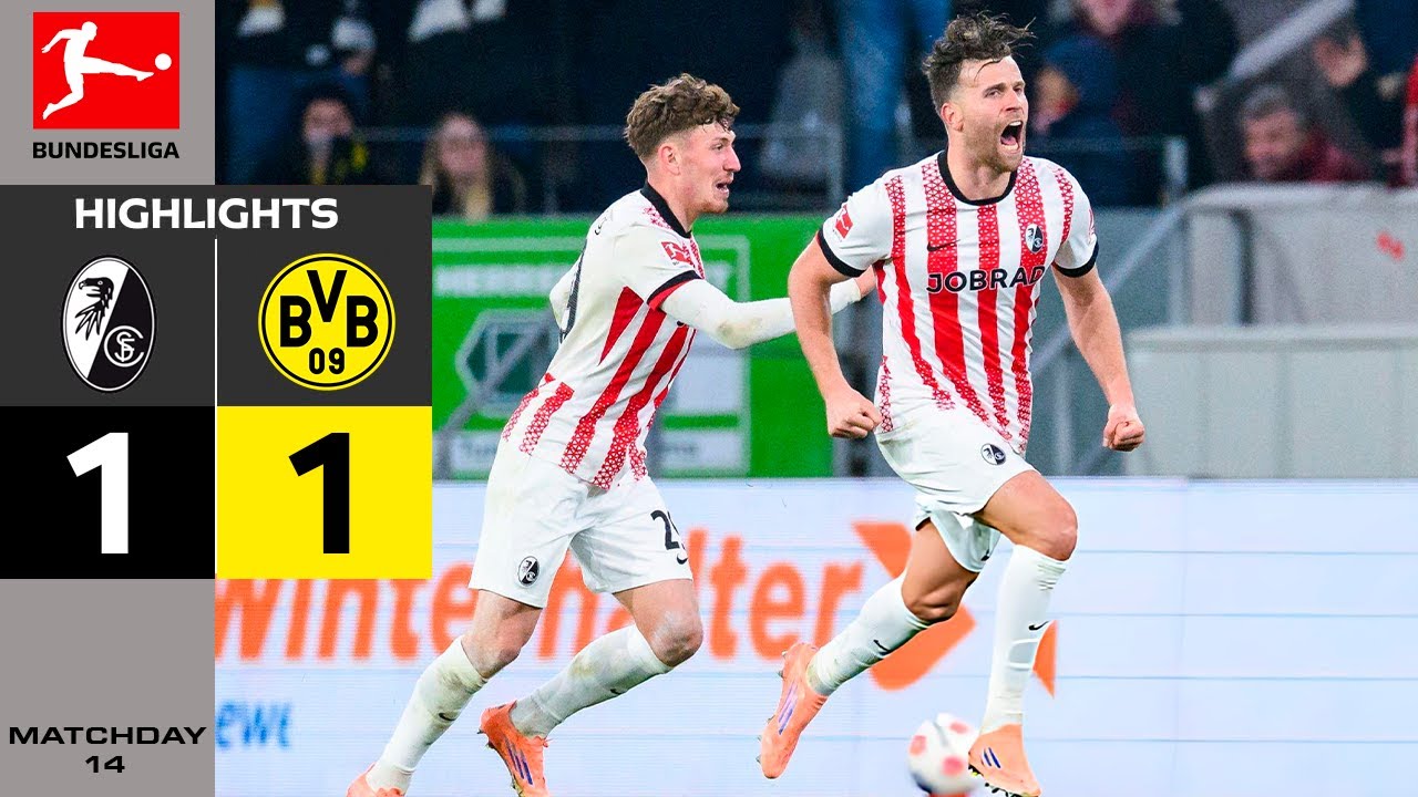 Freiburg vs Dortmund Official Highlights