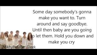 GLEE- Hold on (Lyrics)