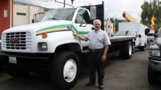 preview picture of video 'Town and Country Truck #5076: 1997 GMC C7500 18 Ft. Flatbed Dump Truck'