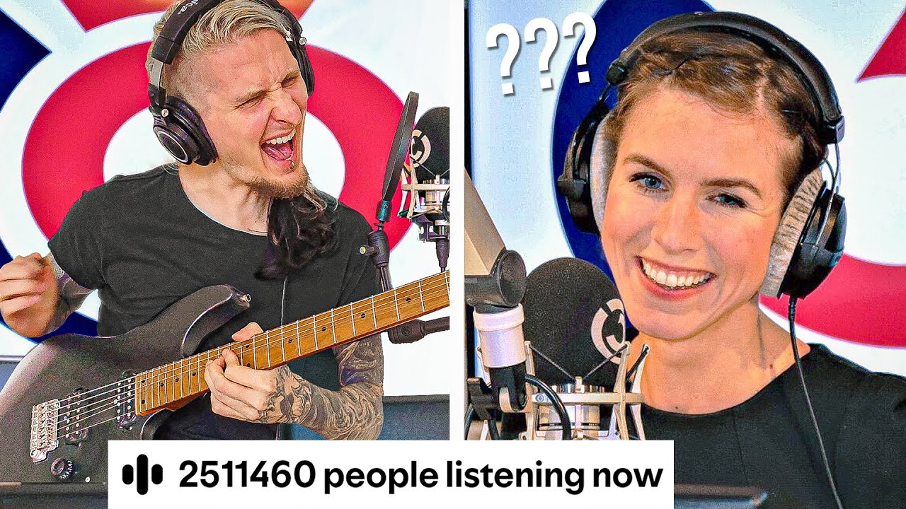 Pro Guitarist shocks Pop Radio Host with METAL