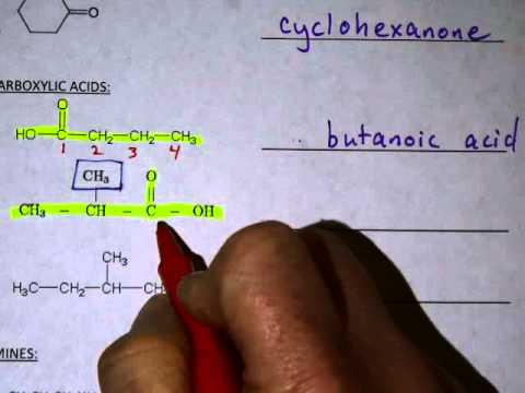 Naming Carboxylic Acids