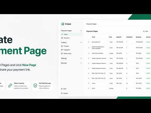 How to create payment pages
