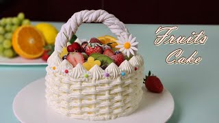 [Eng Sub] 과일 생크림 케이크 만들기/Father's Day /How to make Fruits Fresh Cream Cake /Soft Vanilla Sponge Cake