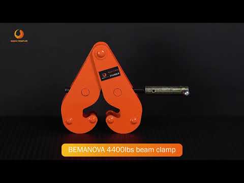 BEAMNOVA I Beam Clamp 4400lbs/2ton Capacity Heavy Duty Lifting Clamp Tool 3inch-9inch Opening Range Beam Hangers for Lifting Rigging