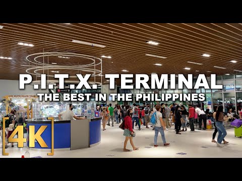 Por dentro do maior terminal rodoviário das Filipinas - PITX | Passeio a pé e horários de ônibus | Parañaque