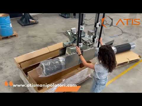 Manipulateur retourneur de rouleau de film plastique