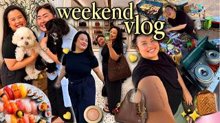 VLOG: going camping w/ bestie!!! + spring weekend, girl's shopping day, eating good food + sleepover