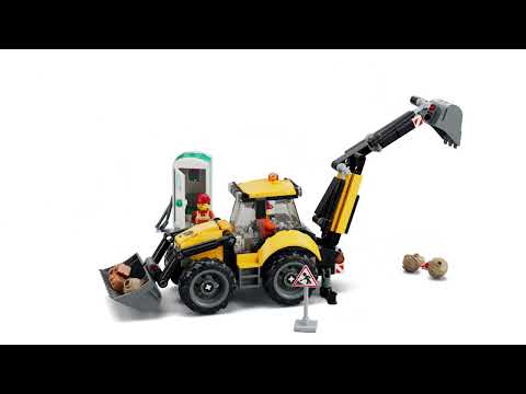 Gambar LEGO City Backhoe Loader Set 301 pcs 60480 - Kuning