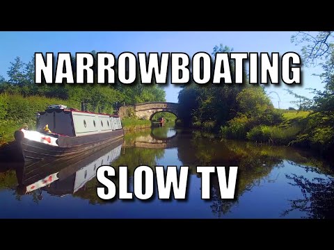 SLOW TV: Hall Green to Scholar Green - A relaxing narrowboat journey on the Macclesfield canal.