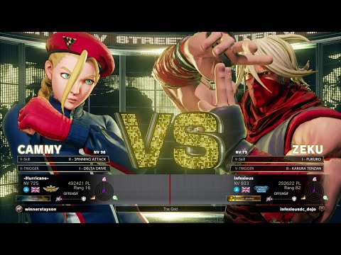 -Hurricane- (cammy) VS (zeku) mildom Beast | infexious... Masterz TV
