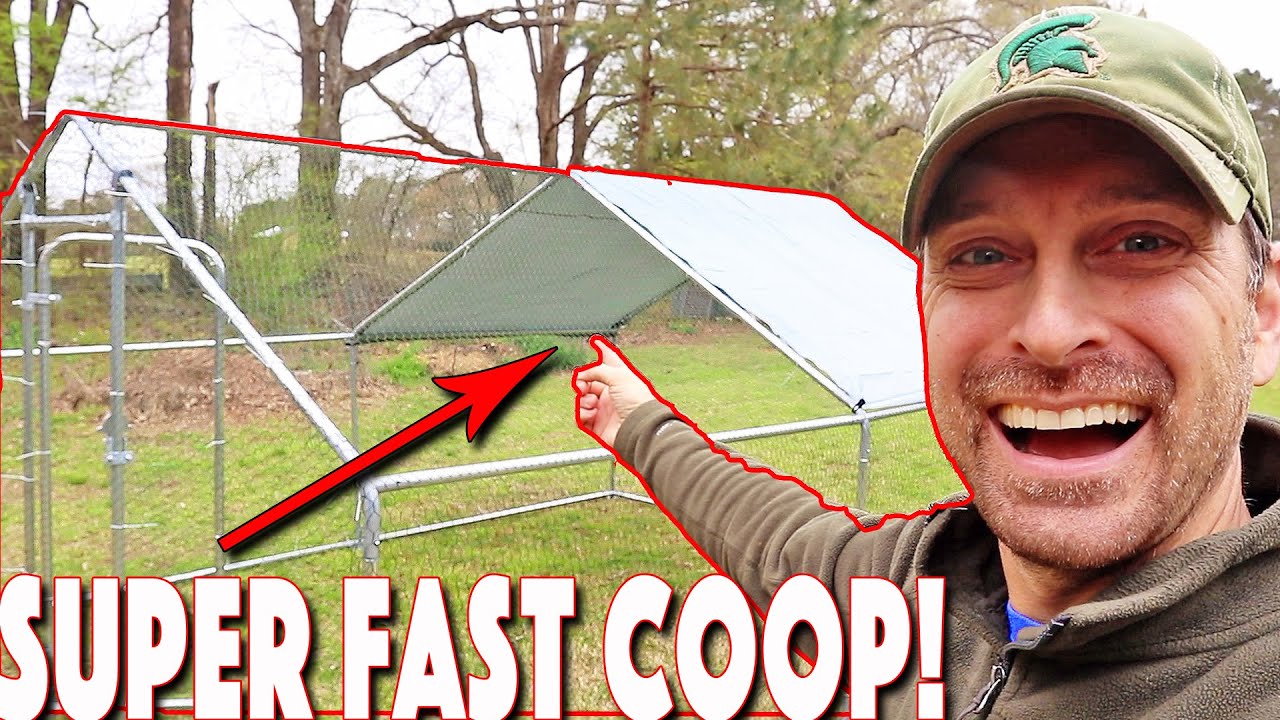 Metal Chicken Run Extension, Coop, Or Tractor! Can Be Used For All Three! Full Assembly Tutorial!