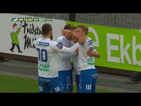 Nyman kämpar in 1-0 för Norrköping - TV4 Sport