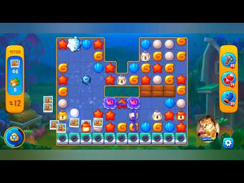 фишдом 2022  #  10756 уровень - прохождение без бустеров # Fishdom,   10756  level - no Boosters.