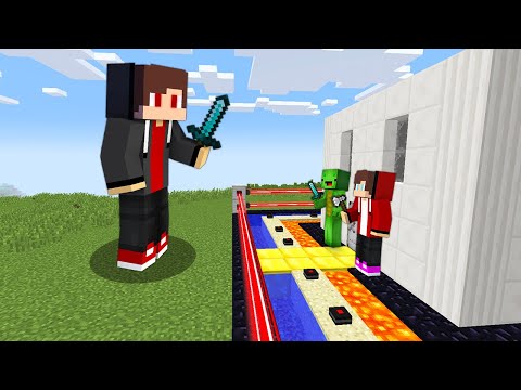 Dark JJ vs. Security House Battle - Minecraft