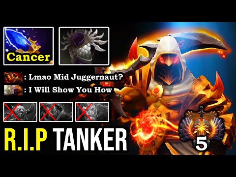 NEW CRAZY META MID JUGGERNAUT 100% Counter Tanker with Blade Mail & Swift Omnislash 9K MMR DotA 2