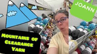 NEW Yarn Clearance @JOANNStores #yarnshopping #clearanceshopping #joanns #clearanceyarn #yarnlover