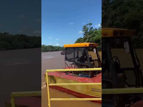 Atravessando o Rio Ivaí, Balsa do Marolo, JARDIM ALEGRE #paraná