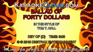 Tom T. Hall - Ballad Of Forty Dollars (Backing Track)