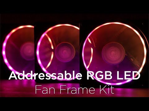 Akasa SOHO AR Addressable-RGB korpuso ventiliatorius, juodos spalvos – 120mm video