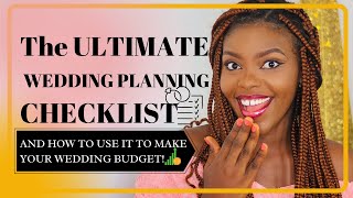 The ONLY Detailed Wedding Planning CHECKLIST Video You Need + How To Make A BUDGET For Your Wedding