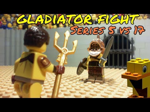 LEGO Gladiator Fight - Series 5 vs Series 17 (Lego Stop-Motion)