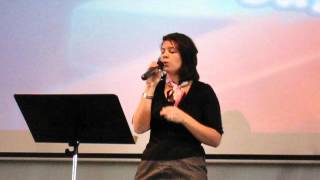 Elizabeth Sparks Singing Resurrection by Nicol Sponberg