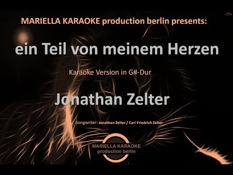 Jonathan Zelter - Ein Teil von meinem Herzen (Karaoke Version)