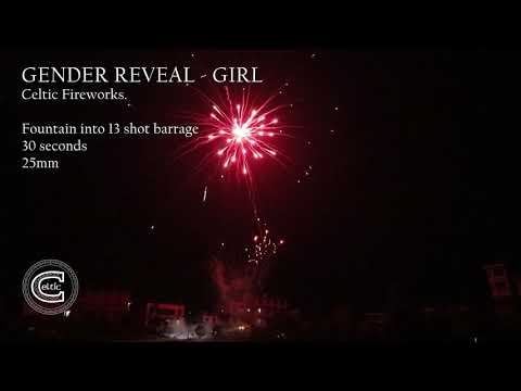 Gender Reveal A (Girl) from Celtic Fireworks @fireworkcrazy