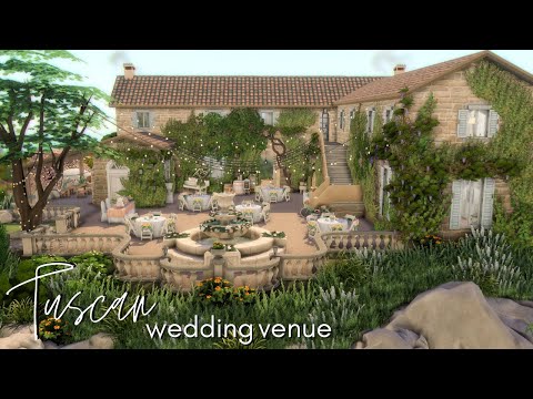 TUSCAN WEDDING VENUE - The Sims 4: My Wedding Stories Speedbuild | NO CC