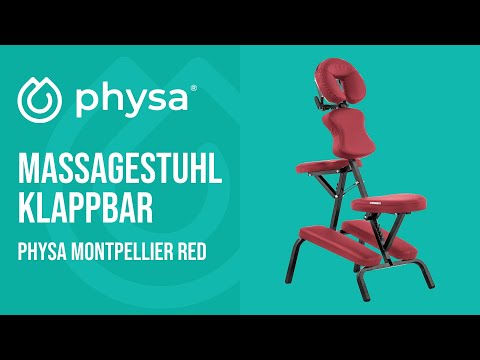 Video - Massagestuhl klappbar - 47 x 72 x 115 cm - 160 kg - rot