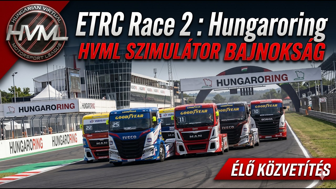 Hungarian Virtual Motorsport League | Assetto Corsa | ETRC | #02 Hungaroring