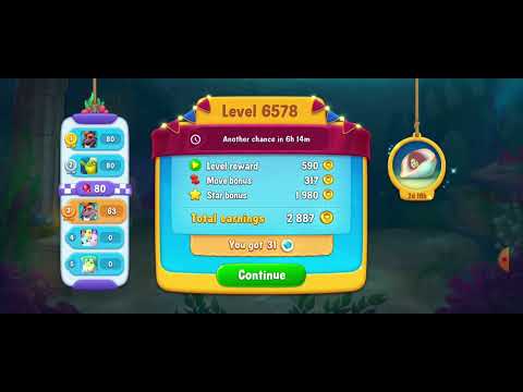 6579 6580  New Level Unlocking #fishdom #playrix #Pretty #Hard to Hard level