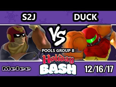 Holiday Bash SSBM - Tempo | S2J (Captain Falcon) VS P1 | Duck (Samus) - Melee Pools