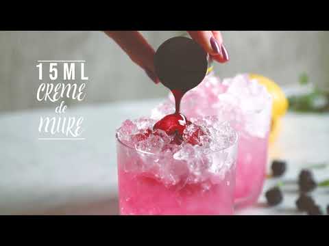 Sloe Gin Bramble Cocktail
