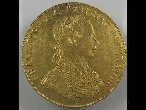 Austria 4 Ducat 1854 A FRANC IOS Gold Dukaten