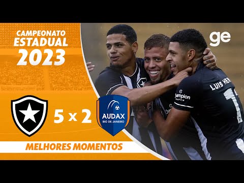 BOTAFOGO 5 X 2 AUDAX-RJ | MELHORES MOMENTOS | FINAL TAÇA RIO 2023 | ge.globo