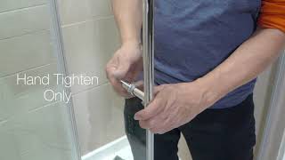 Primo Chrome Tempered Glass Sliding Door Installation Instructions