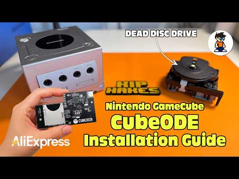 Nintendo Game Cube - Dead Disc Drive? No Problem! CubeODE 1.2 Install Guide from AliExpress