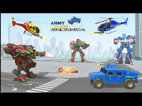 Army Truck Robot Transformation || Army Helicopter Robot Transform || LA LA Games