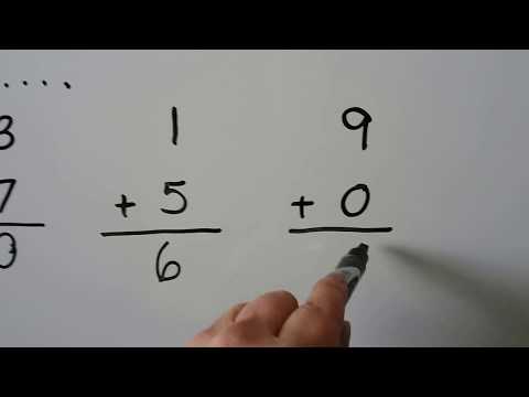Grade 1 Math 1.8, Addition to 10, adding across and down