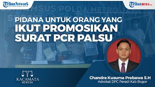 Ancaman Pidana untuk Orang yang Ikut Mempromosikan Surat Tes Swab PCR Palsu