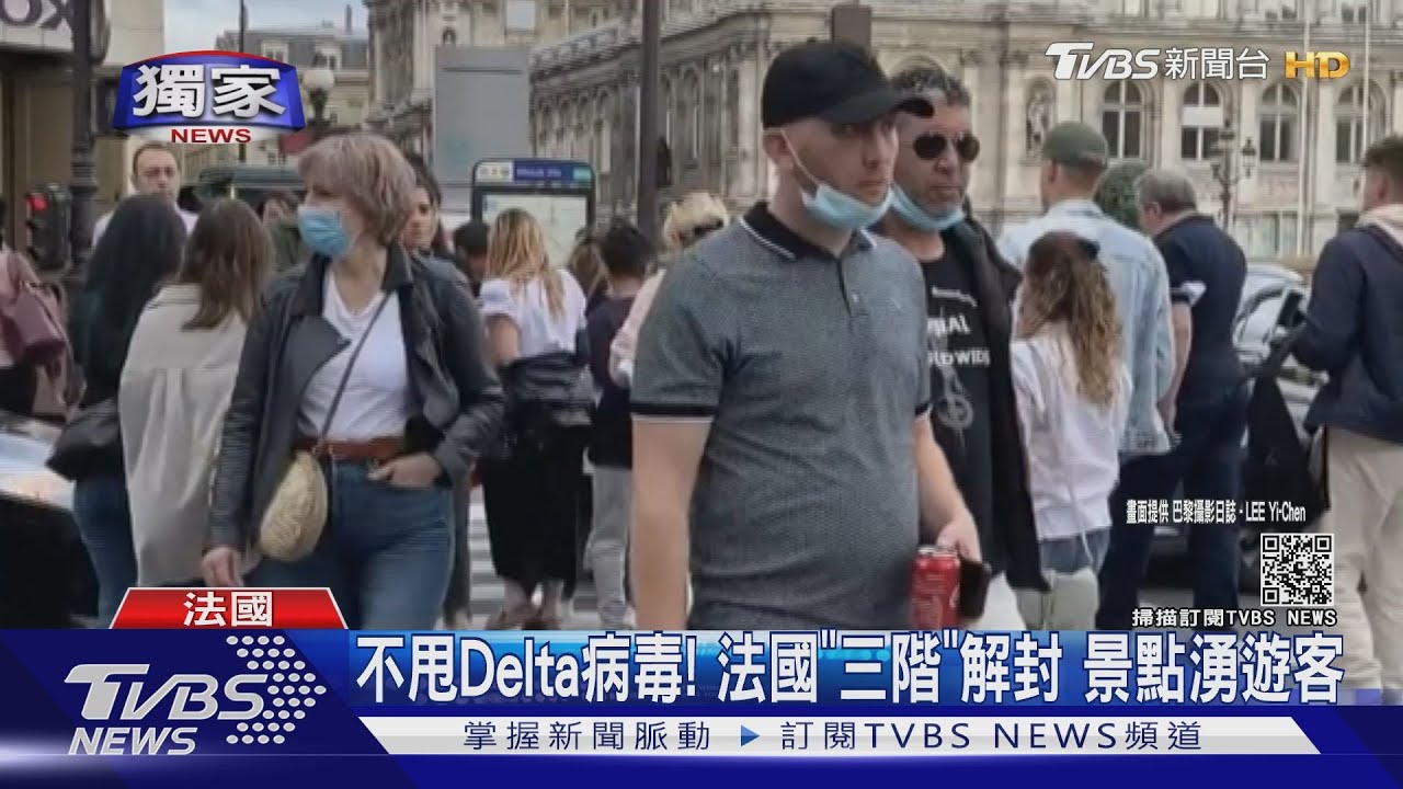 不甩Delta病毒!法國「三階」解封 景點湧遊客