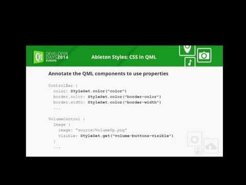 QTDD14 - Ableton Styles: CSS in QML - Gregor Klinke