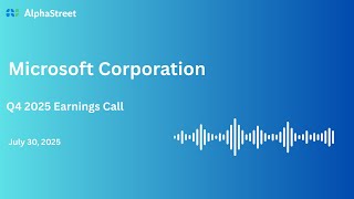MSFT Stock | Microsoft Corporation Q4 2025 Earnings Call