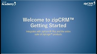 zipCRM® Getting Started