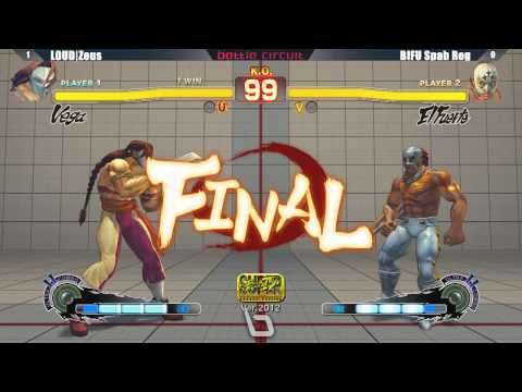 SSF4 AE2012 Losers Finals LOUD Zeus vs BIFU Spabrog - Next Level Battle Circuit #2 Tournament