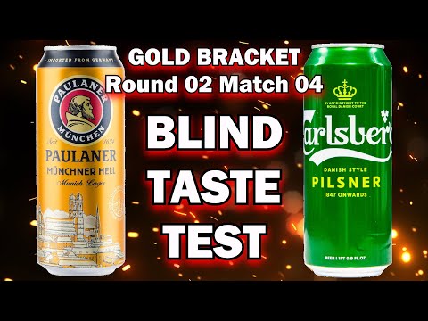 Carlsberg Danish Pilsner vs Paulaner Münchner Hell | Ultimate 32-Beer Bracket Blind Taste Test