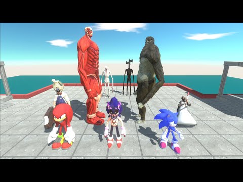 Battle Creepy Monster - Beast Titan Vs Colossal Titan - Animal Revolt Battle Simulator