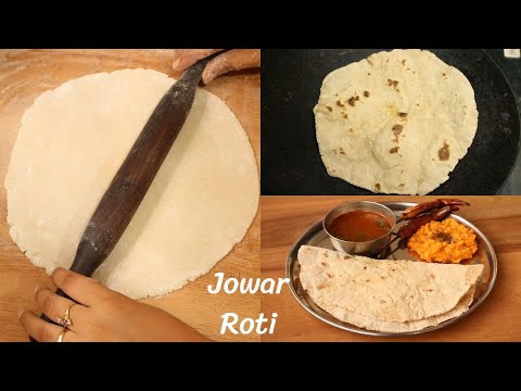 Jowar Roti | Simple and Quick Jowar Roti using Belan | Jowar Bhakri Recipe - DV Recipes