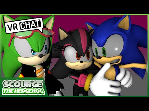 Scourge & Sonic meets Shadina The Hedgehog (VR CHAT)